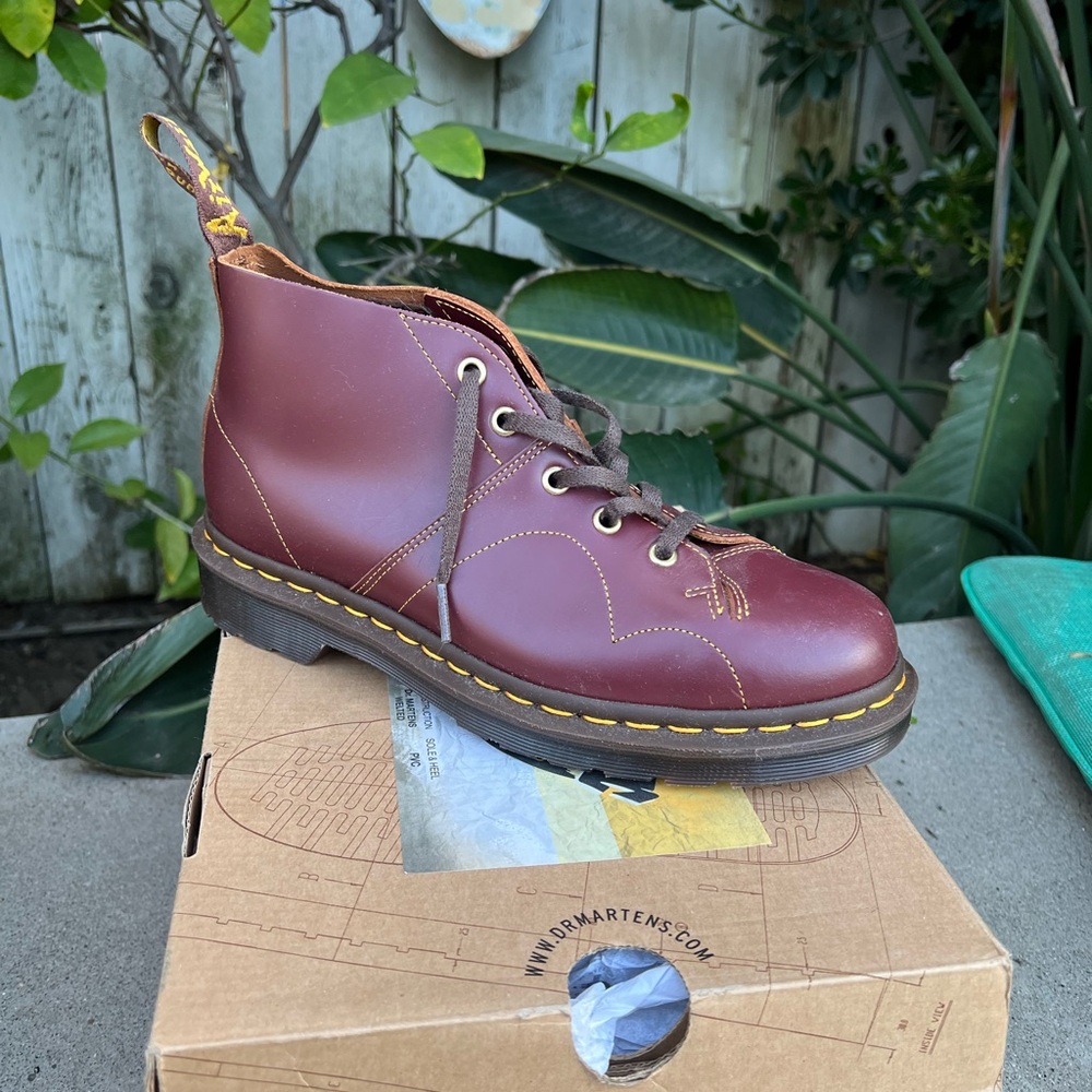 Dr. Martens Burgundy Church Boots